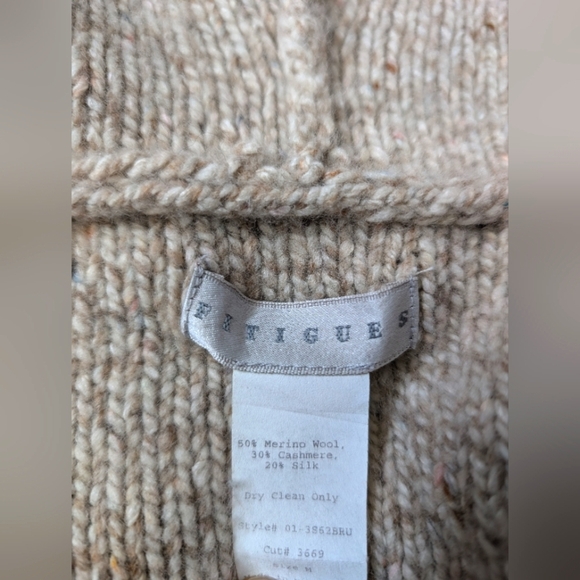 Fitigues Vintage Cashmere Silk Wool Cardigan Duster - Picture 7 of 7